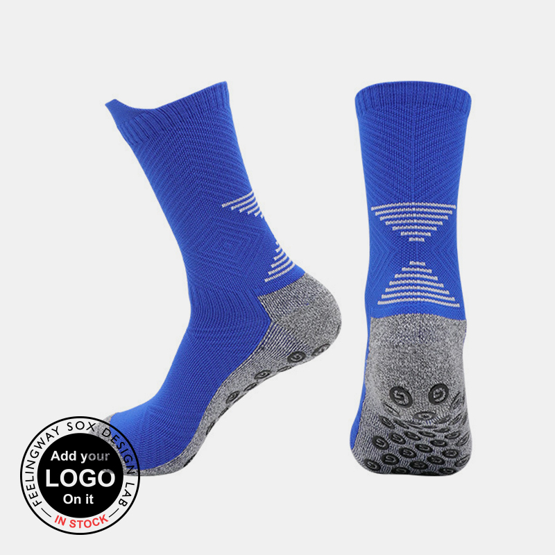 3 Pairs line structure grip soccer socks test sample